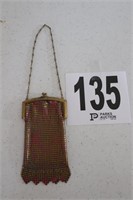 Vintage Mesh Hand Bag with Gilt Metal Clasp(R2)