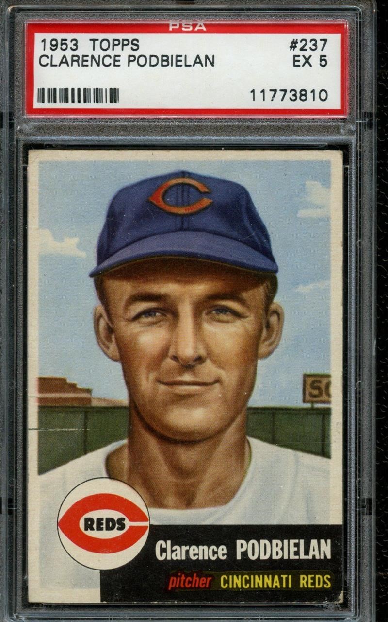 HUGE VINTAGE SPORTS CARD AUCTION - GRADED MANTLE, GRETZKY RC