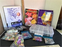 Box of craft supplies