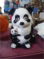 Cute Panda cookie jar. Unmarked.