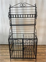 Iron Baker's Rack Wine Bar Shelf