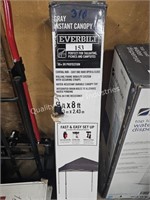 everbilt 8x8’ gray instant canopy