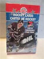 BOX OF 1991-92 TOMORROW STARS TODAY HOCKEY CARDS