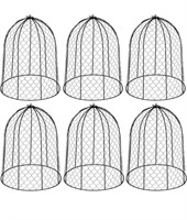 ($99retail)  6 Chicken Wire Cloche, Garden C