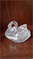 Vintage Opalescent Swan Nesting Dish