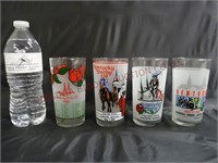 1980s & '90s Kentucky Derby Horse Racing Tumblers