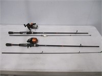 2 PCE. FISHING RODS & REELS