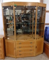 Large Thomasville Display Cabinet. 65" l x 16" d