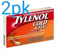 2pk Tylenol 24-ct Cold & Flu Severe Adult Caplets