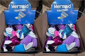 2 Box Mermaid Keychains; 36 Per Box