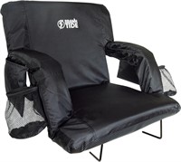 BRAWNTIDE Stadium Seat  22.5 Wide  Black