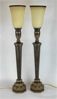 Pair of Torchiere Style Lamps