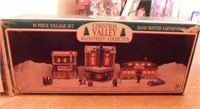 1992 Christmas Valley 10 piece lighted village set