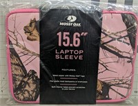 Mossy oak 15.6 in laptop sleeve pink camo