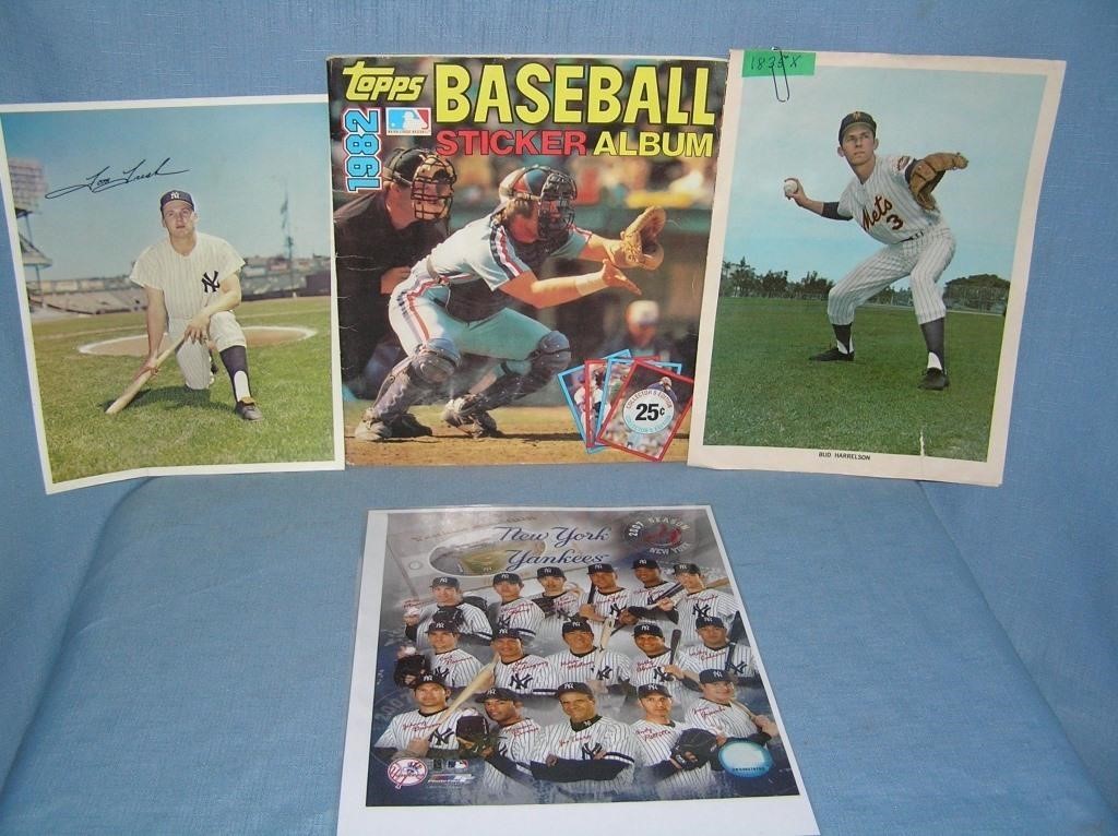 Group of baseball collectibles