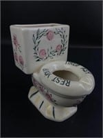 Vintage 1950s "Rest Your Tired Ash" Toilet