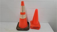 (5) traffic cones