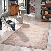 GLN Rugs Stain Resistant Machine Washable Area Rug