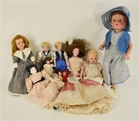 Grouping of 11 Dolls
