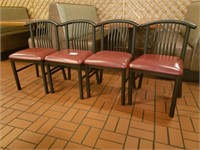 Bid X 4 Nice Solid  Dinning Chairs