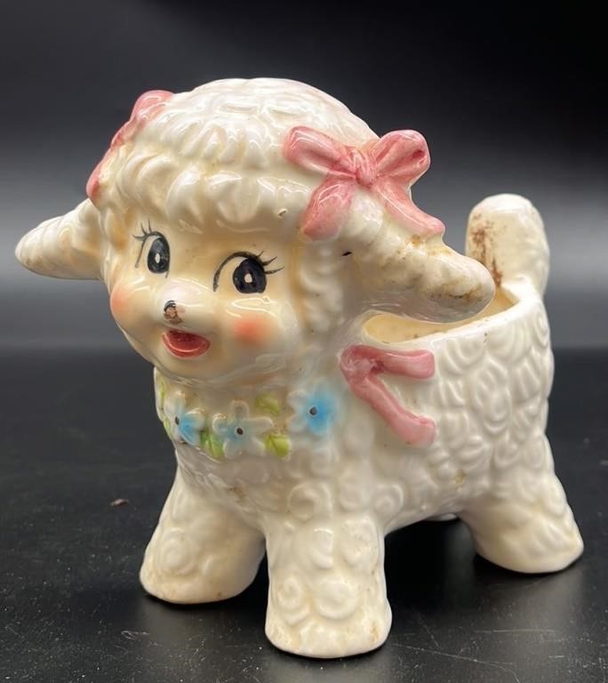 Vtg Relpco Japan Lamb Planter