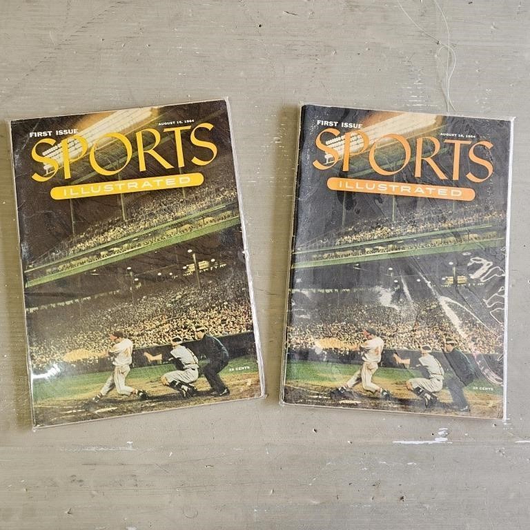Vintage 1st Issue Sports Illustrated Magazines