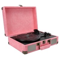 Jorlai Vinyl Record Player, Portable Vintage