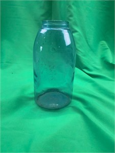 Vintage mason jar with air bubbles