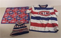 Four Montreal Canadiens Placemants, Shirt Sz S &