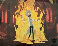 Warner Bros Rick And Morty Sericel Animation Art M