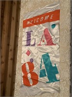 WELCOME LA 84 OLYMPIC BANNER