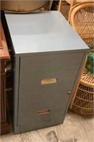 Vintage W. P. Johnson Company two drawer metal