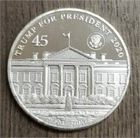 One Ounce Silver Round: Trump 2020 #2