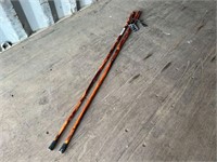 Unused 55" Ornate Wood Hiking Stick