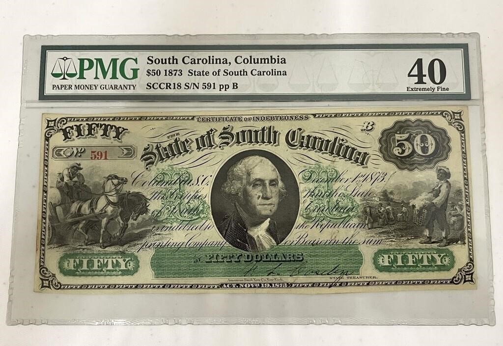 PMG 1873 Graded $50 Bill