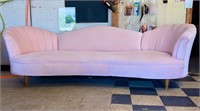 Vintage Art Deco Curved Sofa New Fabric