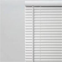 White Cordless Room Darkening Vinyl Mini Blinds