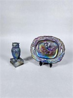 Westmoreland Glass Owl and Chick Dish
