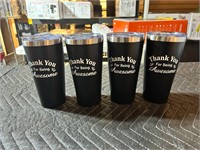 Dandat 4 Pack Thank You for Being Awesome 16 oz. S