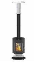 FlamePro 81”H Steel Patio Pellet Heater