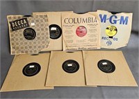 Antique Victrola Style Records -Bing Crosby, etc
