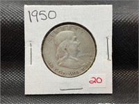 1950 Franklin half dollar