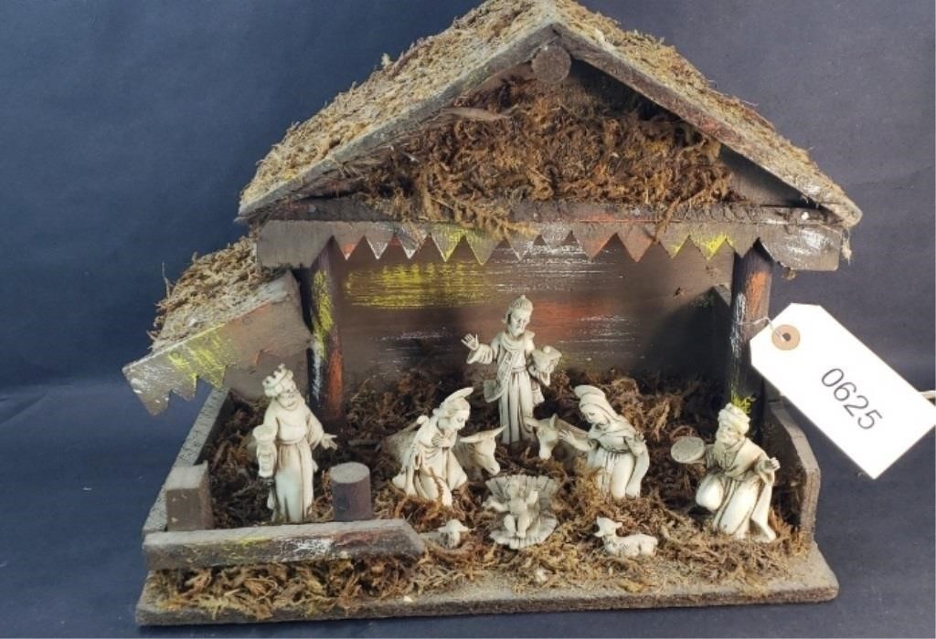 NATIVITY SCENE LIGHTED