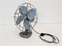 EARLY CAST IRON FAN - WORKS - 14" TALL X 11.5" W