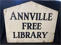 Annville Free Library Sign