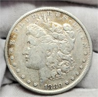 1880 Morgan Silver Dollar XF