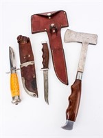 Knives Buck Hatchet & Knife Combo & C. Anderson