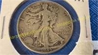 1945 walking Liberty half dollar