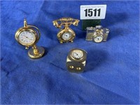 Miniature Clocks w/Quartz Movement: Camera,