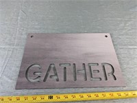 P Graham Dunn Wood Gather Stencil Sign (15" x 10")